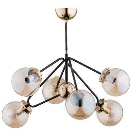 Lampa sufitowa ALFA ELBA ZŁOTA 6xE14 63cm | 28256