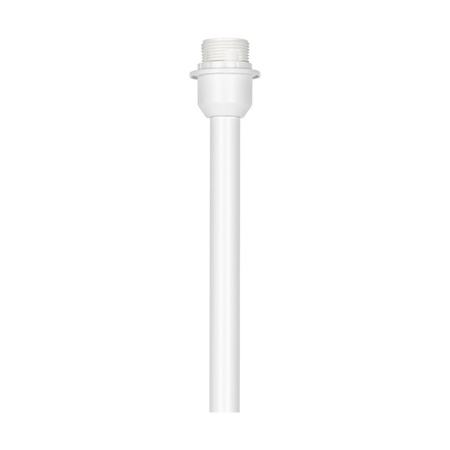 Lampa podłogowa Amor 1xE27 maks. 60W biały metal/przezroczysty kabel PVC/szary klosz z tkaniny 6010202910511