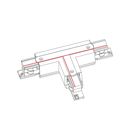 Łącznik T CTLS POWER T CONNECTOR RIGHT -1 WHITE (T-R1) prawy biały 8241