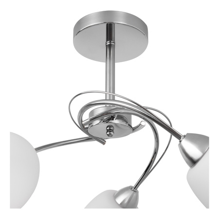 Lampa sufitowa Pisa 3xE27 Max.60W Chromowany metal/Białe szkło 8280328