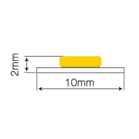 Taśma LED line 1600 COB 24V 2700K 8W/m rolka 5m | biała ciepła