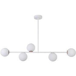 Lampa sufitowa, szklane kule GAMA 5 biały 33187