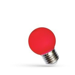 LED KULKA E-27 230V 1W RED SPECTRUM