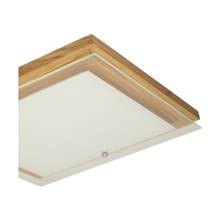 Kinkiet Finn 1xLED Zintegrowany 1200lm 2700K 14W Dąb Olejowany/Szkło Biało-Przezroczyste 4022974