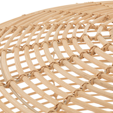 Lampa wisząca RATTAN L śr. 79cm E27 | naturalne drewno/biały 11155