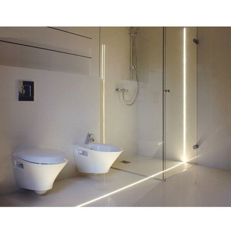 Profil LED P11-1 do płytek IP65 200cm | do osłonek C5 | czarny