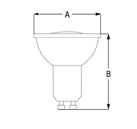 Żarówka LED GU10 230V 10W SMD CW CERAMICZNA PREMIUM zimna