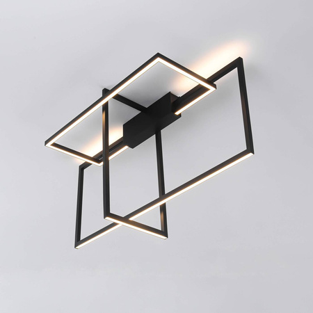 Lampa sufitowa Frame 3D, czarna, 60W LED, barwa neutralna 4000K