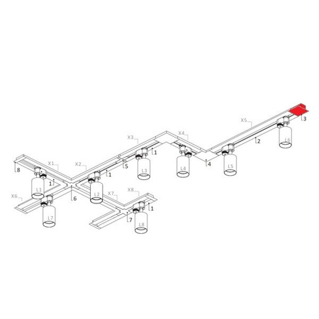 Końcówka zasilająca PROFILE RECESSED POWER END CAP WHITE 8972