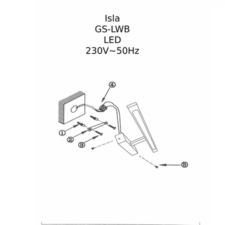 Biały kinkiet ISLA LED duży 62cm