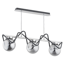 Lampa wisząca ALFA SAGITO PONTE CHROM 3xE14 75cm | 62100