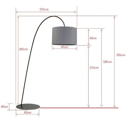 Lampa stojąca podłogowa ALICE Gold 4963 4963