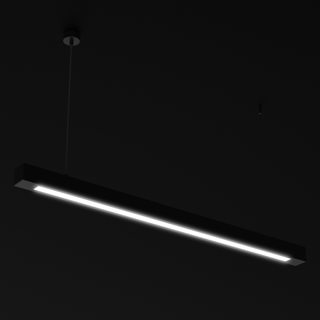 Lampa wisząca LUNGO, MLP8912, czarna, 1xT8 18W LED