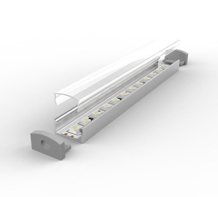 Profil LED P4-1 200cm szer. 15mm | do osłonek C1/C4/C11/C13 | srebrny