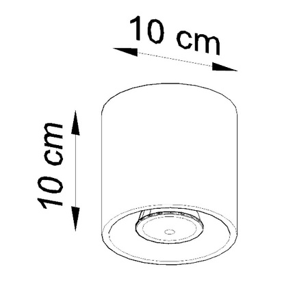 Plafon Sollux ORBIS 1 Biały 12W LED, SL.0021