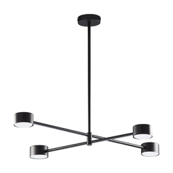 Lampa sufitowa loftowa DORA 6417 GX53 60W LED wys. 57cm | czarny 6417