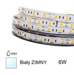 Prof taśma LED 6W 2835 6500K zimna IP64 5m