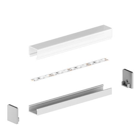 Profil LED P4-1 100cm szer. 15mm | do osłonek C1/C4/C11/C13 | srebrny