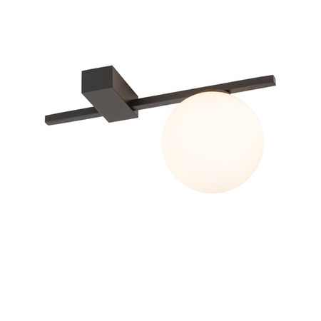 Designerska smukła lampa sufitowa plafon G9 13cm PIK I | czarny 10299