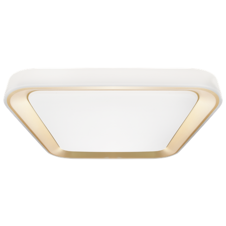 Plafon QUADRO GOLD, ML7930, biały/złoty, 38W LED