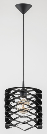 Lampa wisząca ALFA SPIKE CZARNA 1xE27 24cm | 60559