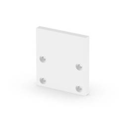 Zaślepka końcowa + śrubki do profilu LED P25-2 bez otworu | biały