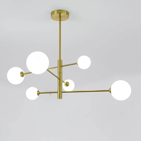 Nowoczesna lampa sufitowa wisząca DORADO 6 miedź