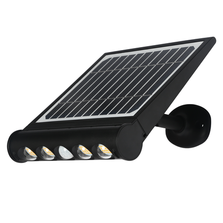 Oprawa wielofunkcyjna solarna czujnik TALENT LED 8W IP65 | czarny