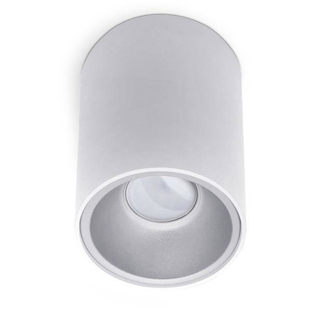 Natynkowy spot tuba KIVI GU10 śr 9,6cm | biały