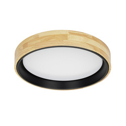 Plafon CAMPELO śr. 45cm 25W LED neutralna biel 4000K | drewno