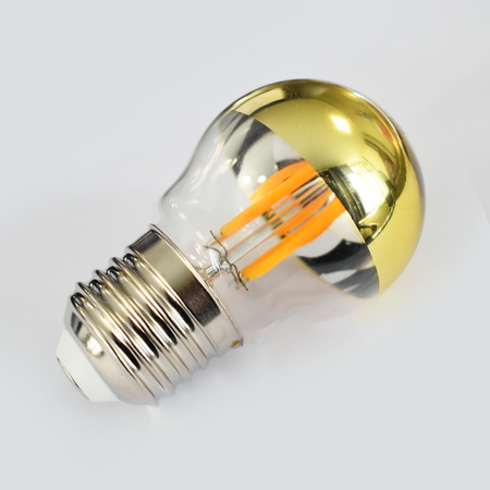 Żarówka Filamentowa LED G45, E27, 4W, barwa ciepła 2700K, 430lm, Half Gold