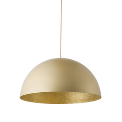 Lampa wisząca do salonu SFERA śr. 35cm E27 60W | złota