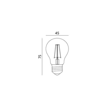 Żarówka ozdobna do girlandy Filament LED G45 E27 FMB 1,3W barwa ciepła 3000K