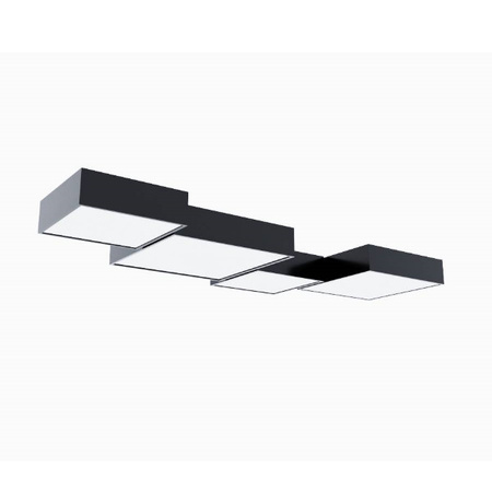 Plafon Sollux HORUS 45 Lampa sufitowa PVC, Stal, czarny 3 x15W LED, SL.0139