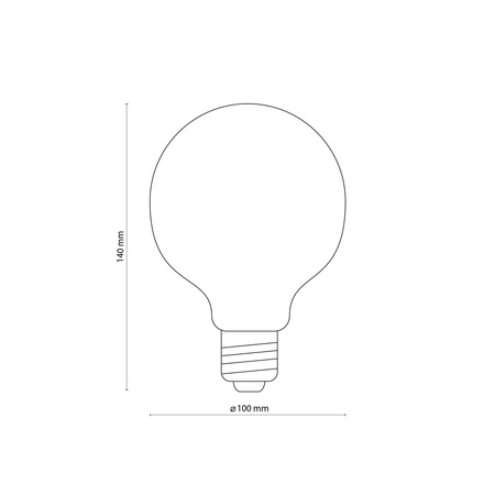 Żarówka dekoracyjna E27 BULB LED 3571 6,5W barwa ciepła 2700K G95 3571