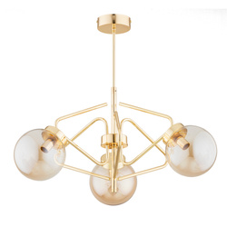 Lampa sufitowa ALFA BARSUM MIX ZŁOTA 3xE14 56cm | 62423
