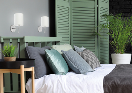 Kinkiet YAN 21-45249 chrom/biały 1x40W E14