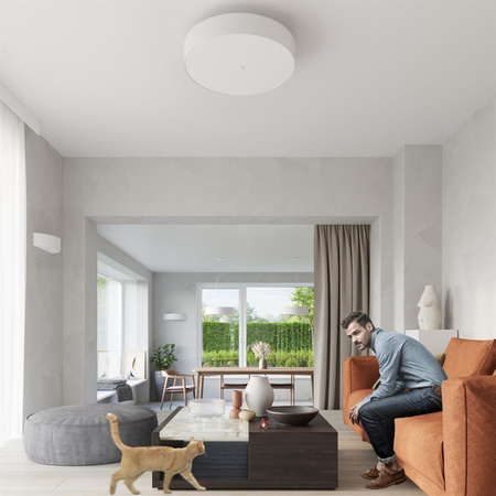 Lampa sufitowa SKALA SL.0811, 70cm, biała, 6x60W E27