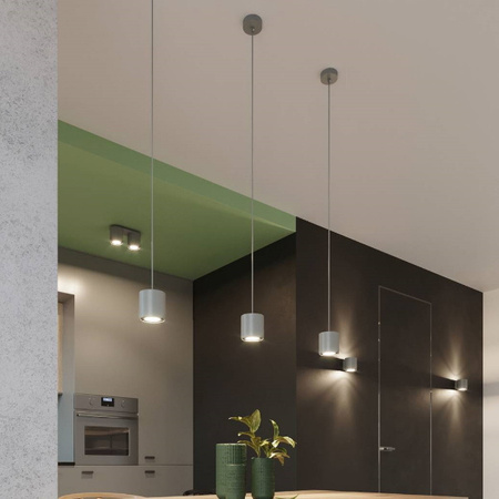 Sollux Plafon ORBIS 1 Aluminium szary 12W LED , SL.0018