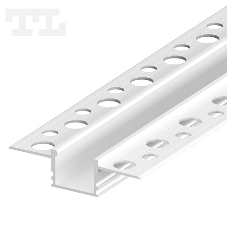 Profil LED GK18-3 podtynkowy 200cm szer. 46mm | do osłonek C1 C4 | biały