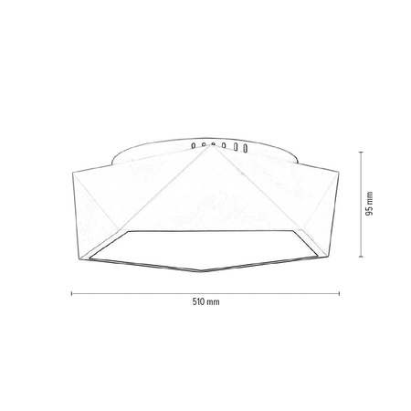Lampa sufitowa Arca w zestawie Zintegrowana dioda LED 2400lm 3000K 24W Biały Metal 1193102