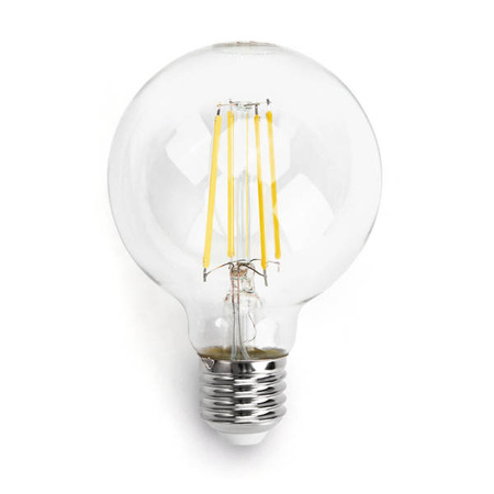 Żarówka FILAMENT LED E27 8W ciepła 2700K G80