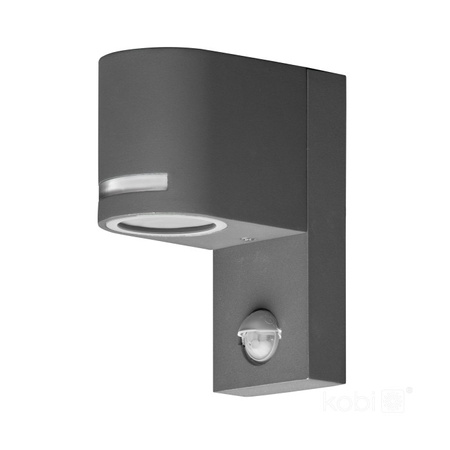 Lampa nad drzwi QUAZAR 13 SZARA z czujnikiem