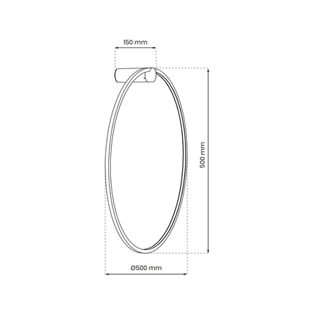 Kinkiet SATURNO, czarny, 25W LED, barwa neutralna 4000K, ML8850