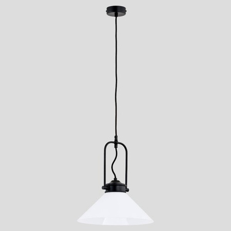 Lampa wisząca zwis MERIN czarny/biały śr. 30cm