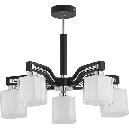 Lampa sufitowa ALFA CONSUL DREWNIANA 5xE14 51cm | 21365