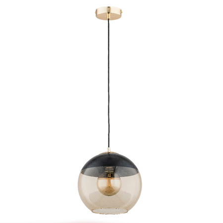 Lampa wisząca do salonu HIRA E27 wys. 90cm | złoty