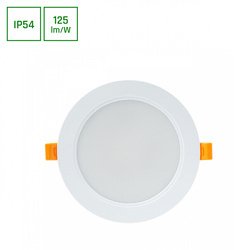 DURE 3 DOWNLIGHT 12W WW 230V 110st IP54 IK06 145x34 BIAŁY okrągła zasilacz zintegrowany