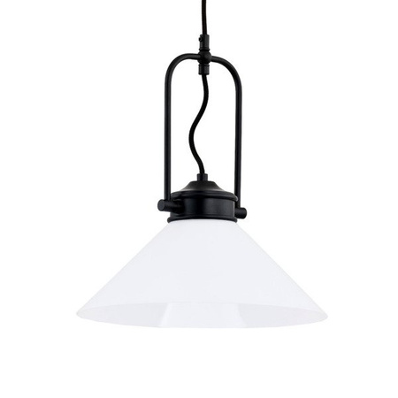 Lampa wisząca zwis MERIN czarny/biały śr. 30cm