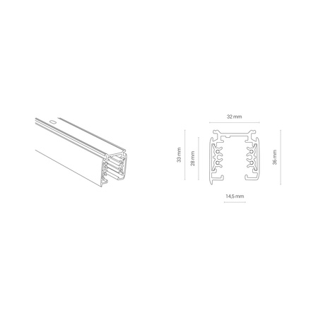 Szynoprzewód 8716 CTLS TRACK 3 CIRCUIT 3F 200CM | czarny